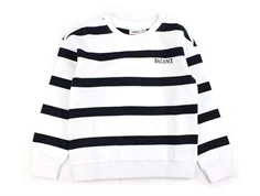 Kids ONLY bright white/night sky stribet sweatshirt